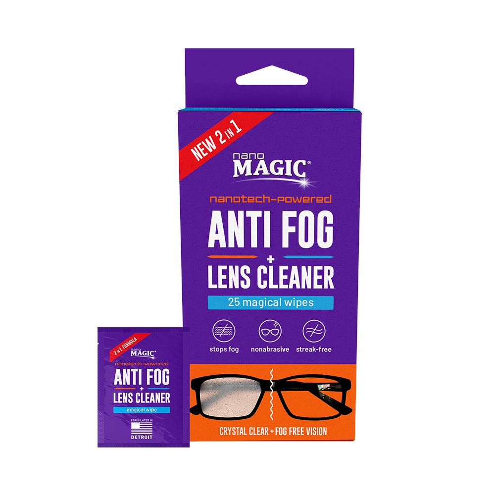 Nano Magic Anti Fog + Lens Cleaner Wipes 25pk (Case 40ct)