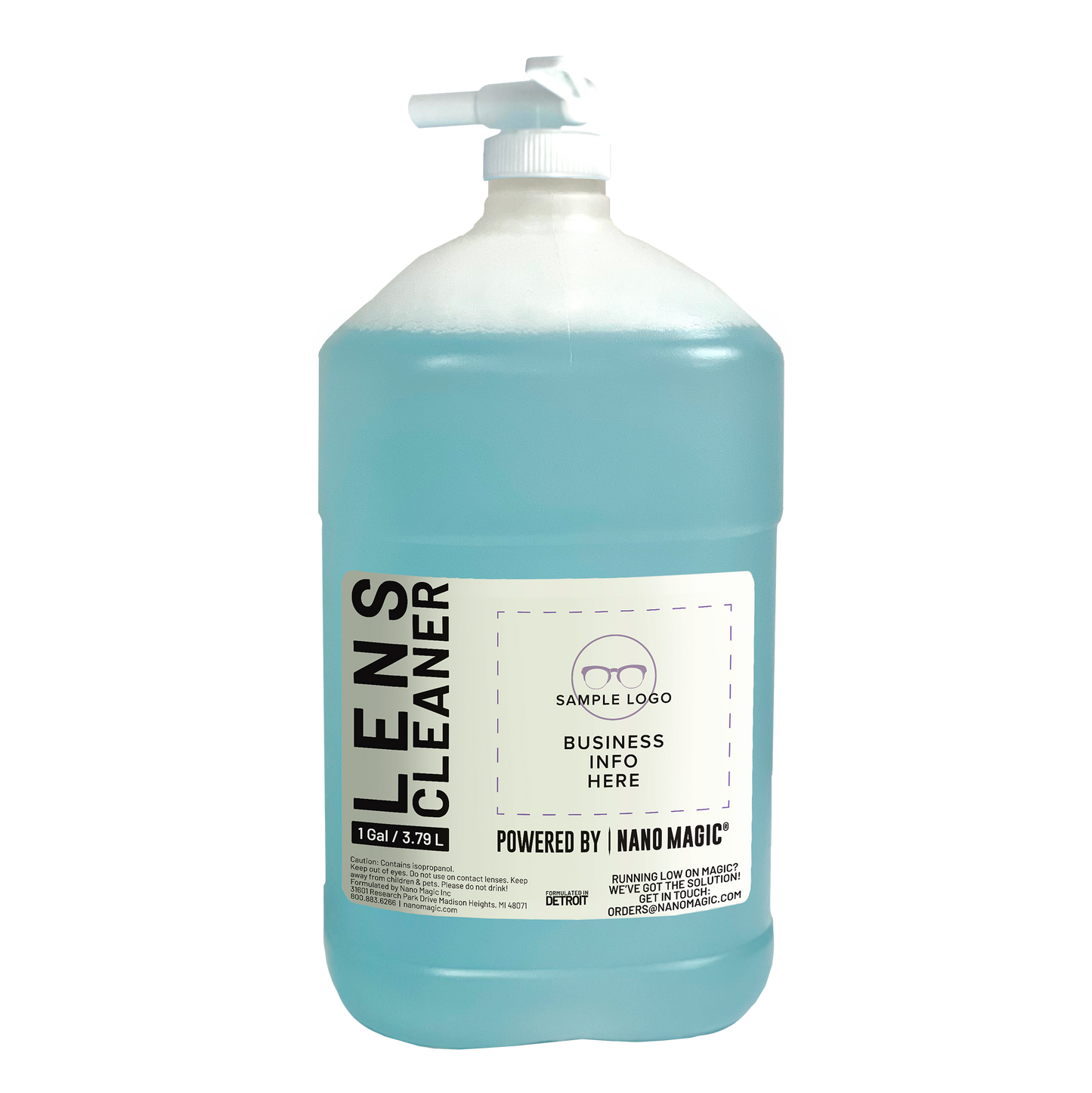 Custom Lens Refill Jug-1 Gallon (Case 4ct)