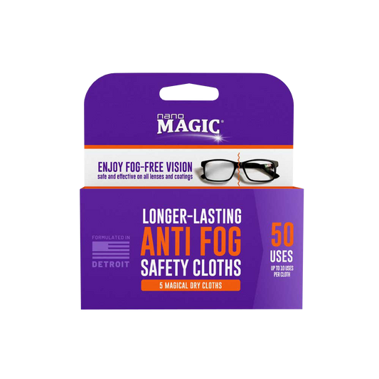 Nano Magic Anti Fog Safety Reusable Dry Cloth 5pk (Case 40ct)